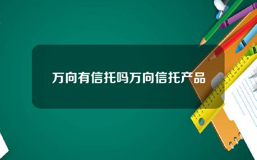 万向有信托吗万向信托产品