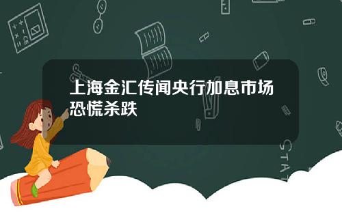 上海金汇传闻央行加息市场恐慌杀跌