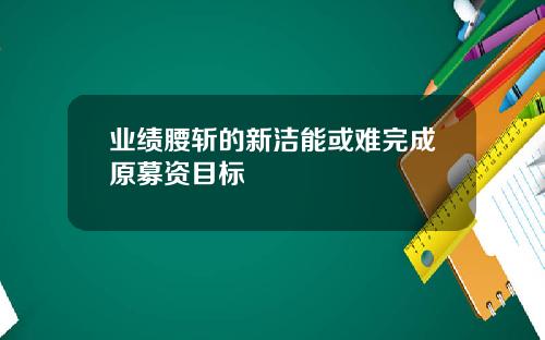 业绩腰斩的新洁能或难完成原募资目标