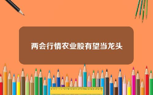 两会行情农业股有望当龙头