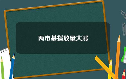 两市基指放量大涨