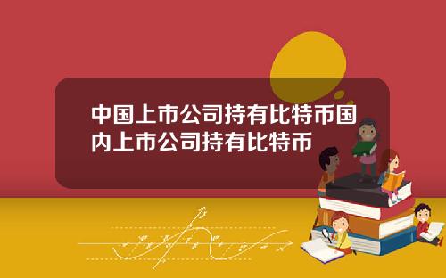 中国上市公司持有比特币国内上市公司持有比特币