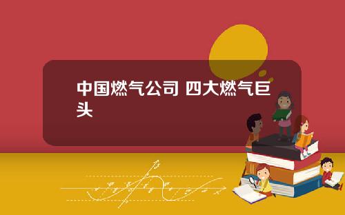 中国燃气公司 四大燃气巨头