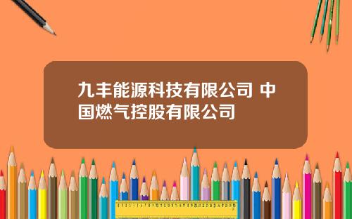 九丰能源科技有限公司 中国燃气控股有限公司