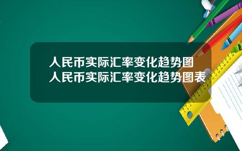 人民币实际汇率变化趋势图人民币实际汇率变化趋势图表