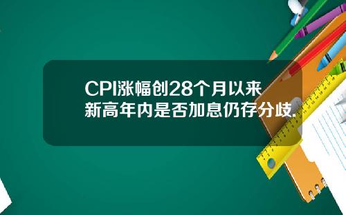 CPI涨幅创28个月以来新高年内是否加息仍存分歧.