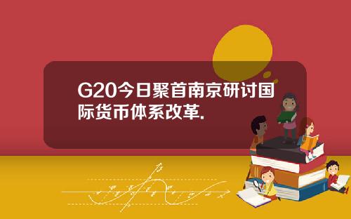 G20今日聚首南京研讨国际货币体系改革.