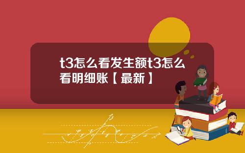 t3怎么看发生额t3怎么看明细账【最新】