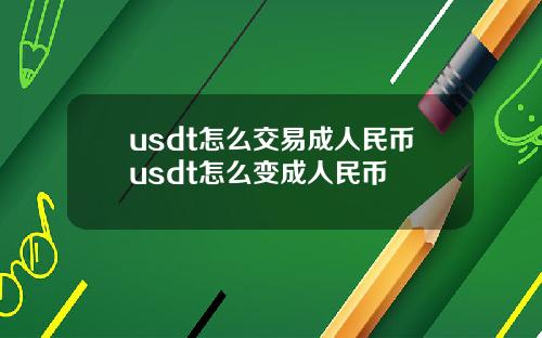 usdt怎么交易成人民币usdt怎么变成人民币