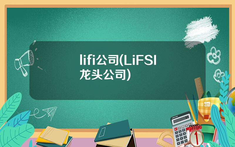 lifi公司(LiFSI龙头公司)