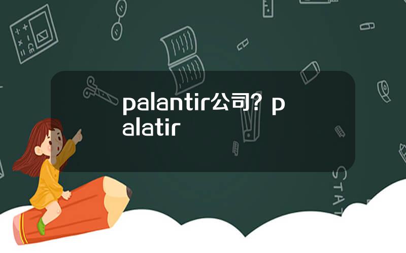 palantir公司？palatir