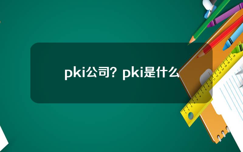 pki公司？pki是什么