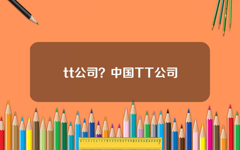 tt公司？中国TT公司