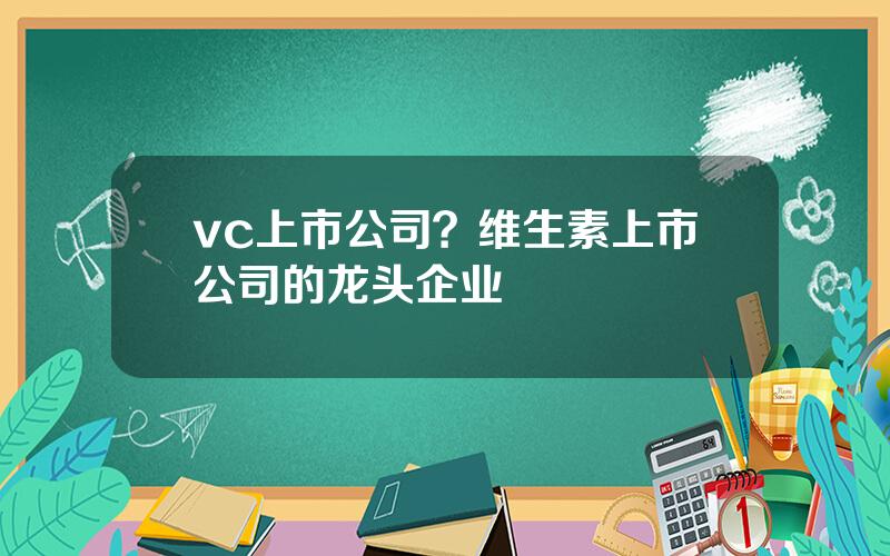 vc上市公司？维生素上市公司的龙头企业