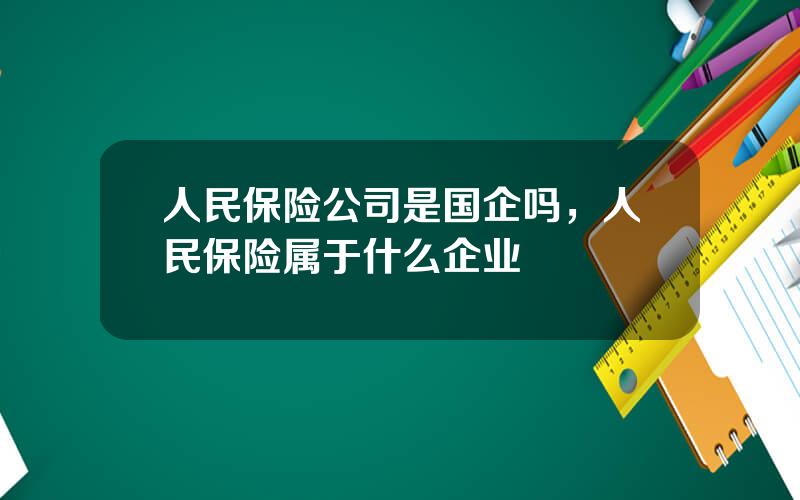 人民保险公司是国企吗，人民保险属于什么企业