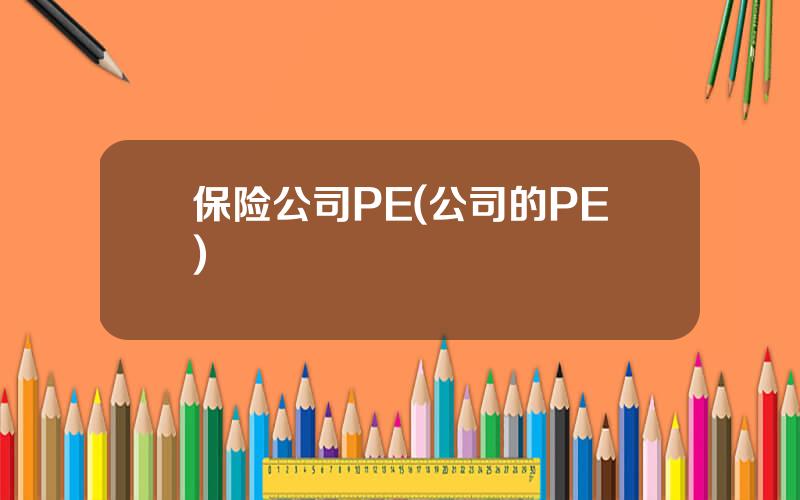 保险公司PE(公司的PE)