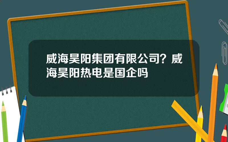 威海昊阳集团有限公司？威海昊阳热电是国企吗