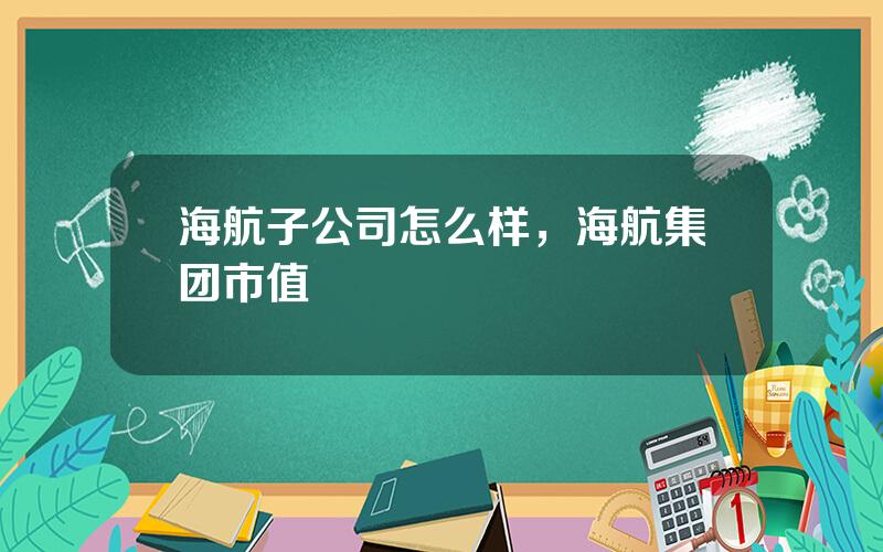 海航子公司怎么样，海航集团市值